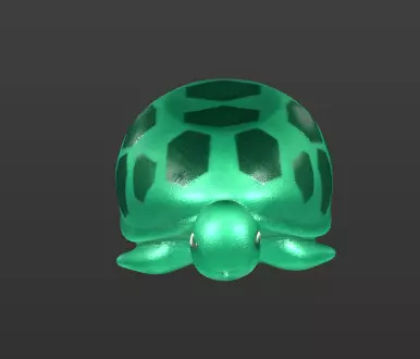 Cute Turtle - 3D Printable Toy Figure 3D print model_1