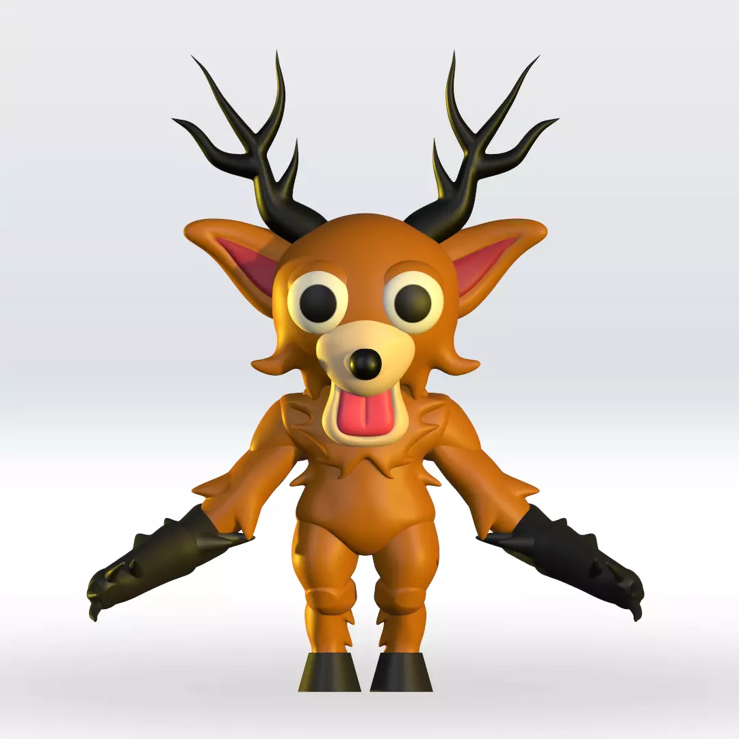 The Deer Entity 99 Nights in the forest STL file 3D Model 3D print model_0