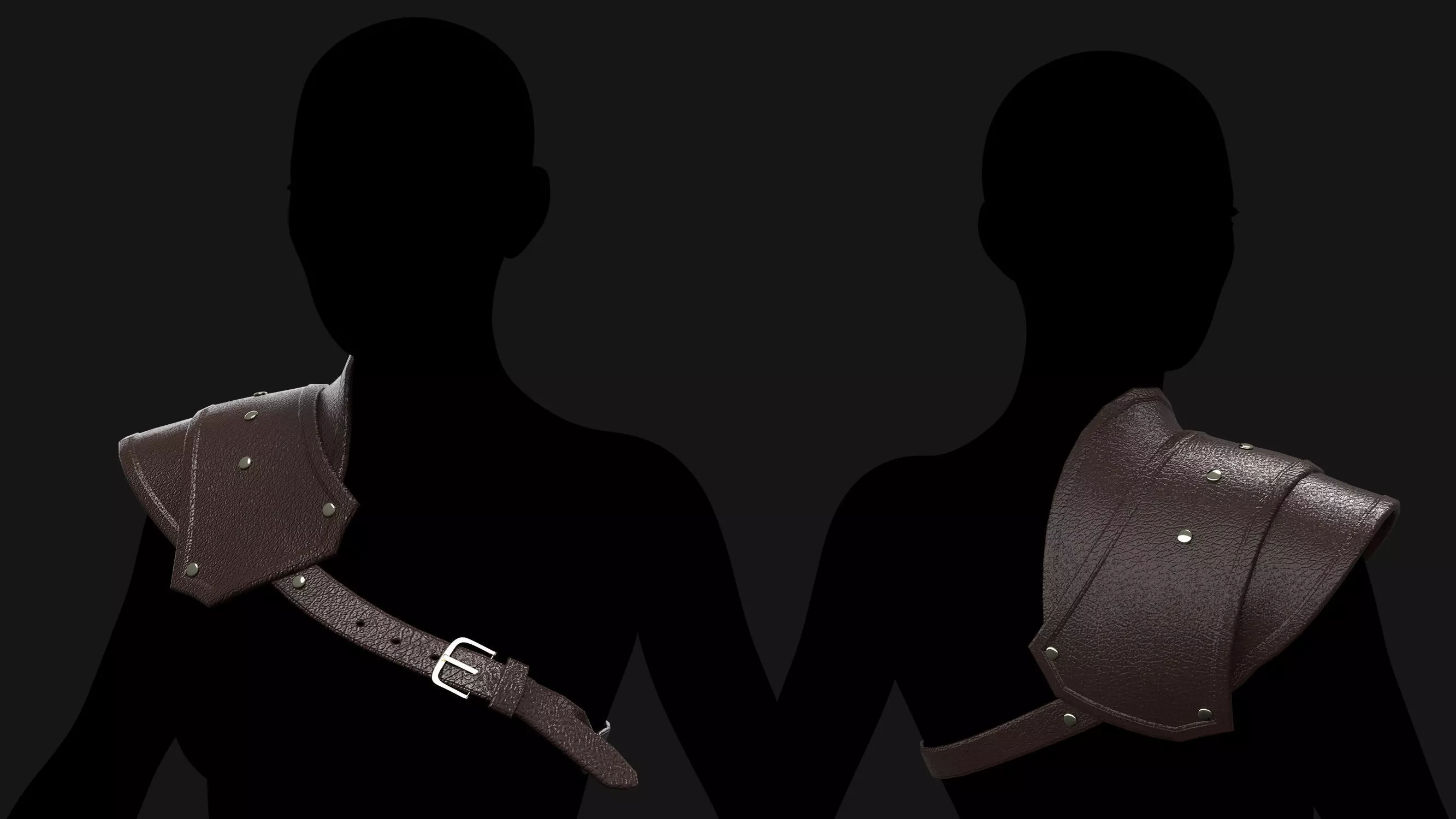 Female Corset Pack Low-poly 3D model_7