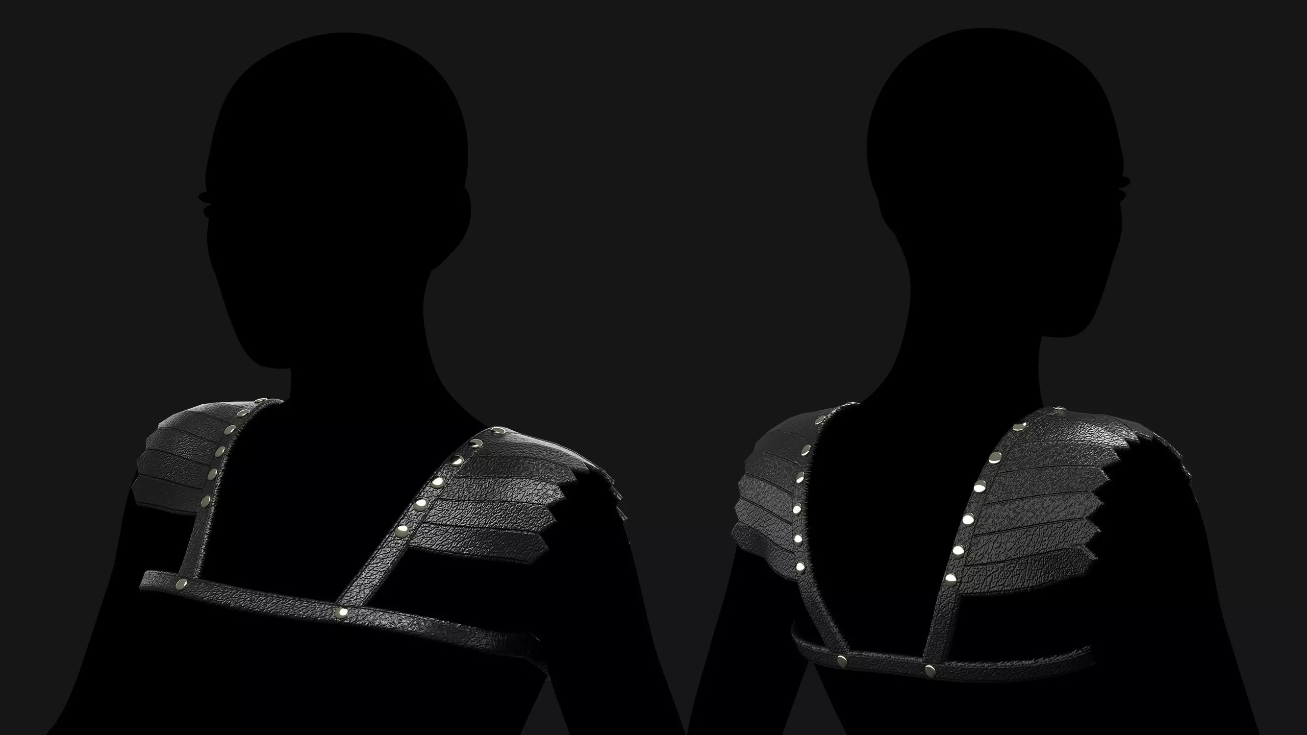 Female Corset Pack Low-poly 3D model_10