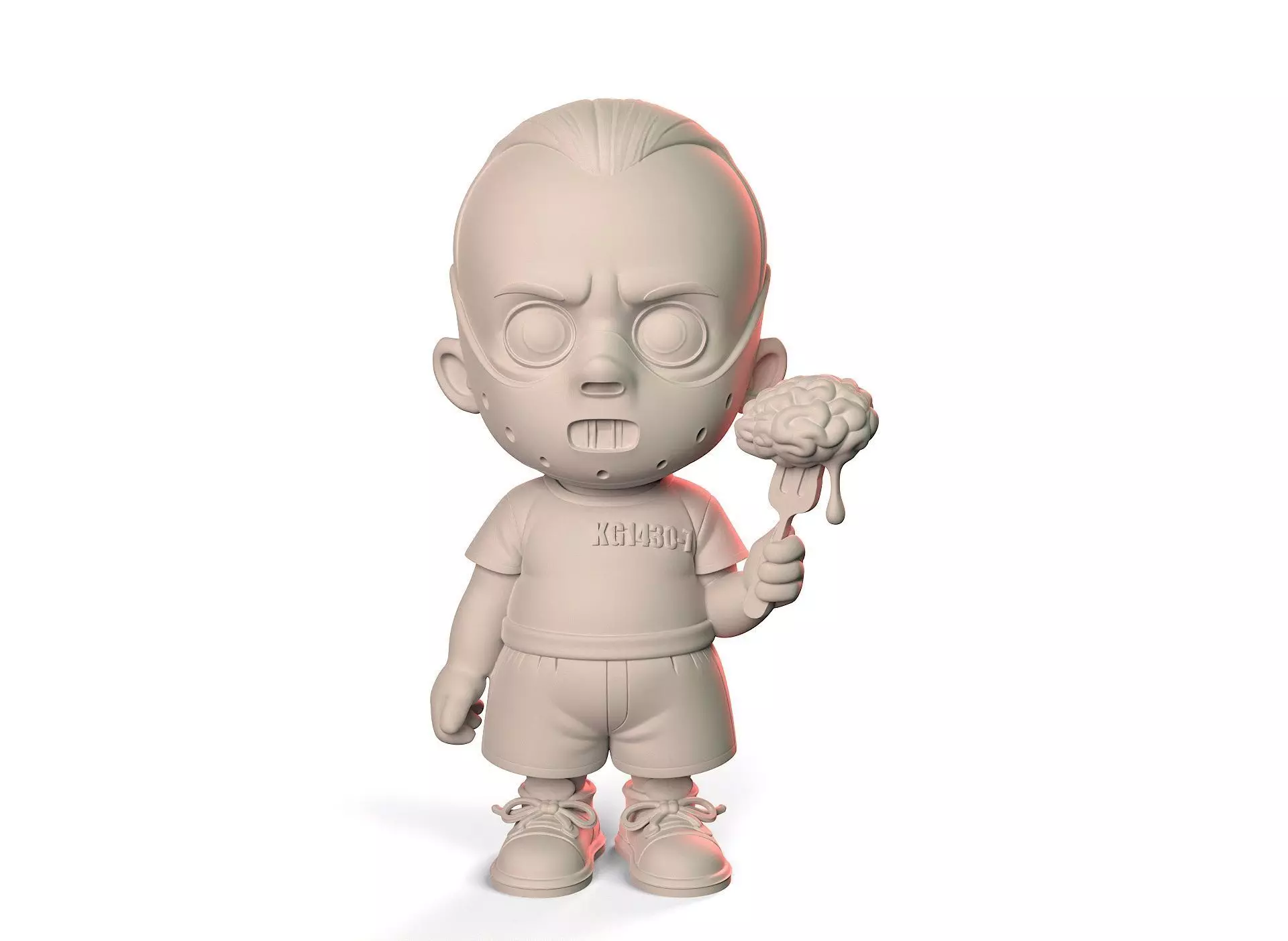 Cartoon Hannibal Lecter 3D print model_1