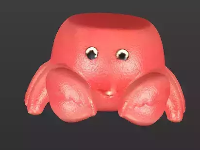 Cute Crab 3D Printable Toy Figure