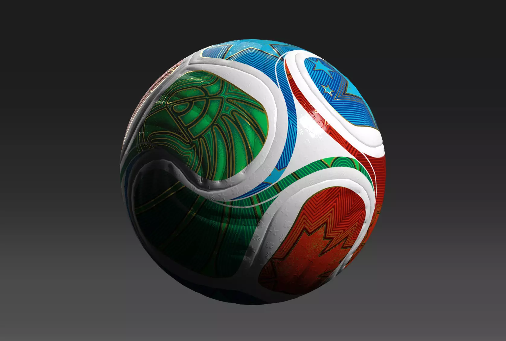 FIFA 2026 Pro ball Adidas Trionda Low poly Low-poly 3D model_10