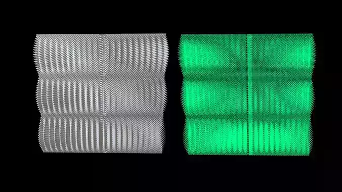 Cortical Layer Texture -Grid-Map-33300-Solid Structure