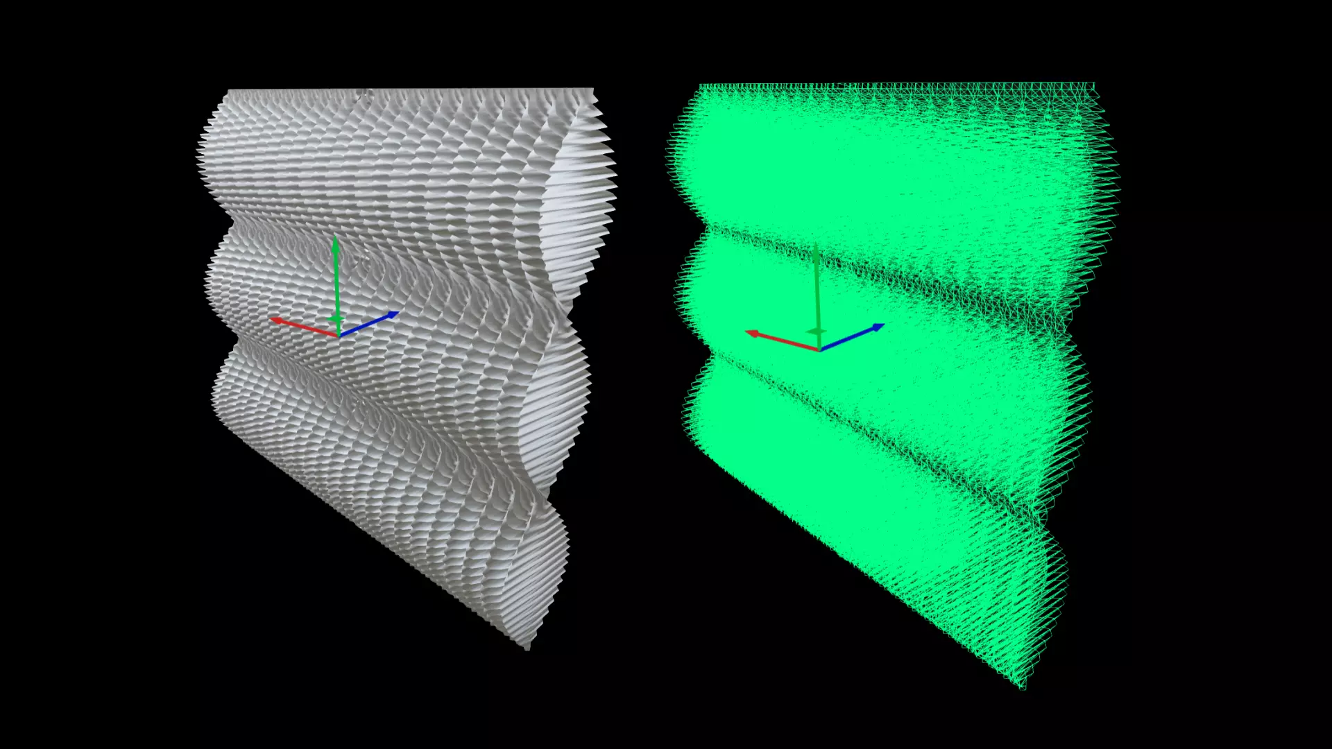 Cortical Layer Texture -Grid-Map-33300-Solid Structure Low-poly 3D model_2