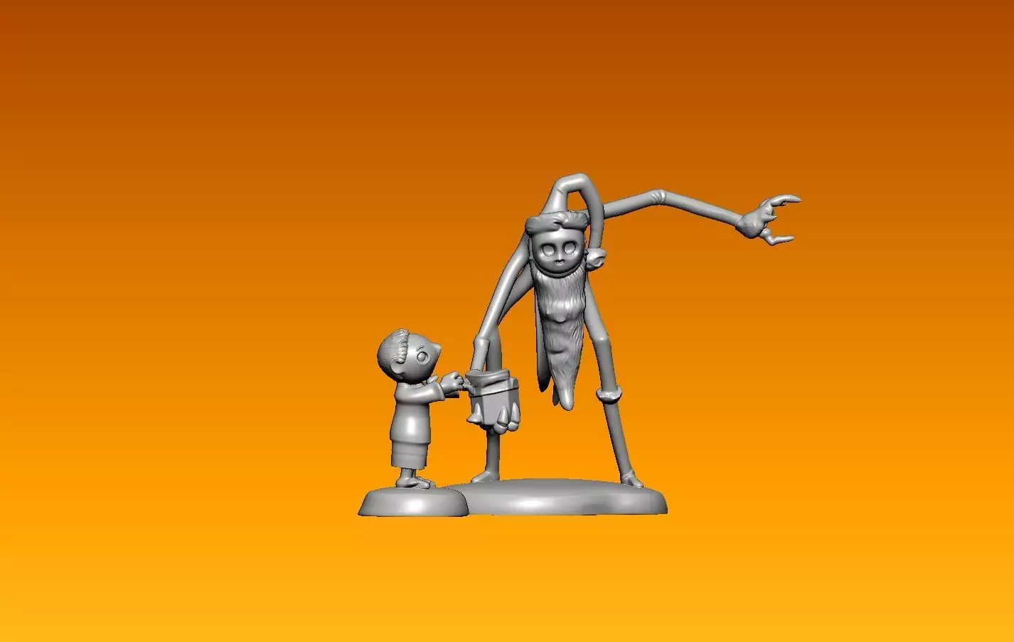 Disney - Nightmare Before Christmas Santa Jack and Timmy  3D print model_3