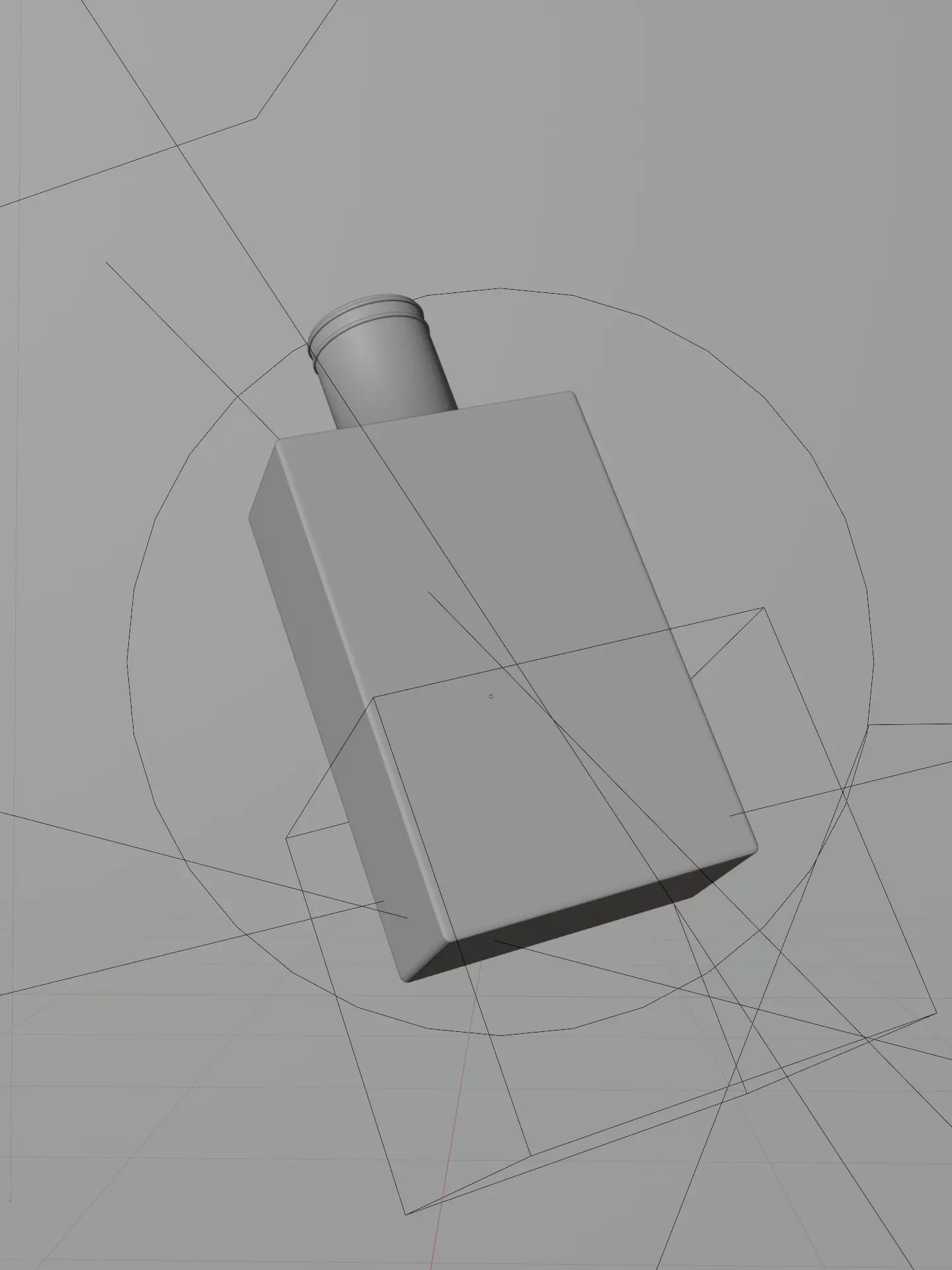 Blue Bottle Perfume Low-poly 3D model_2