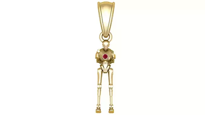 Futuristic Robot Pendant 