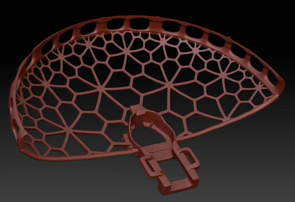 Voronoi Helix Protector 3D print model_9
