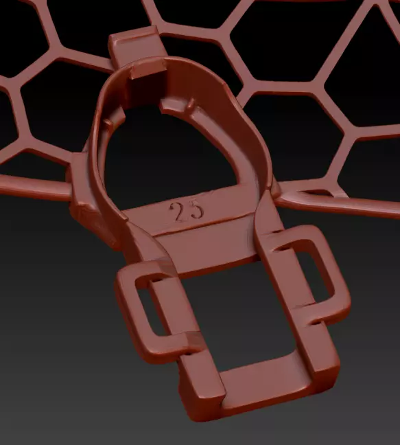 Voronoi Helix Protector 3D print model_7