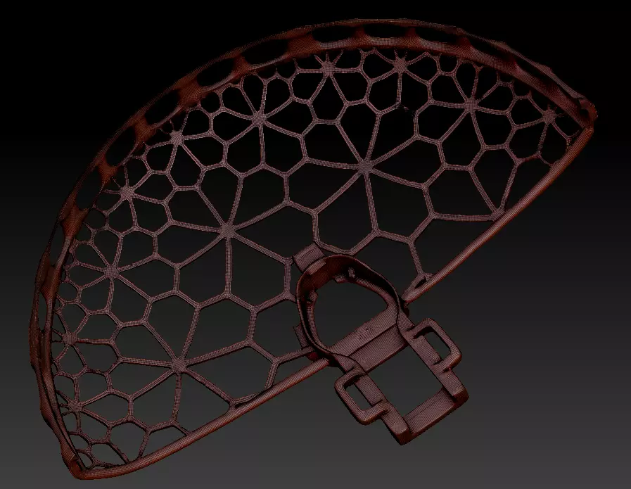 Voronoi Helix Protector 3D print model_12