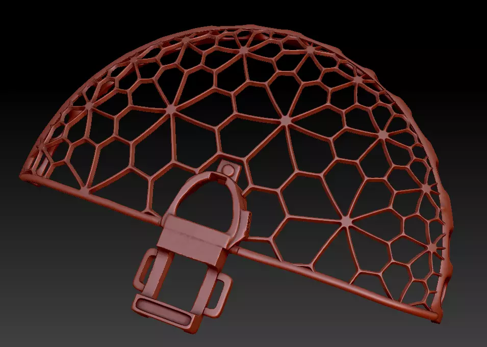 Voronoi Helix Protector 3D print model_10