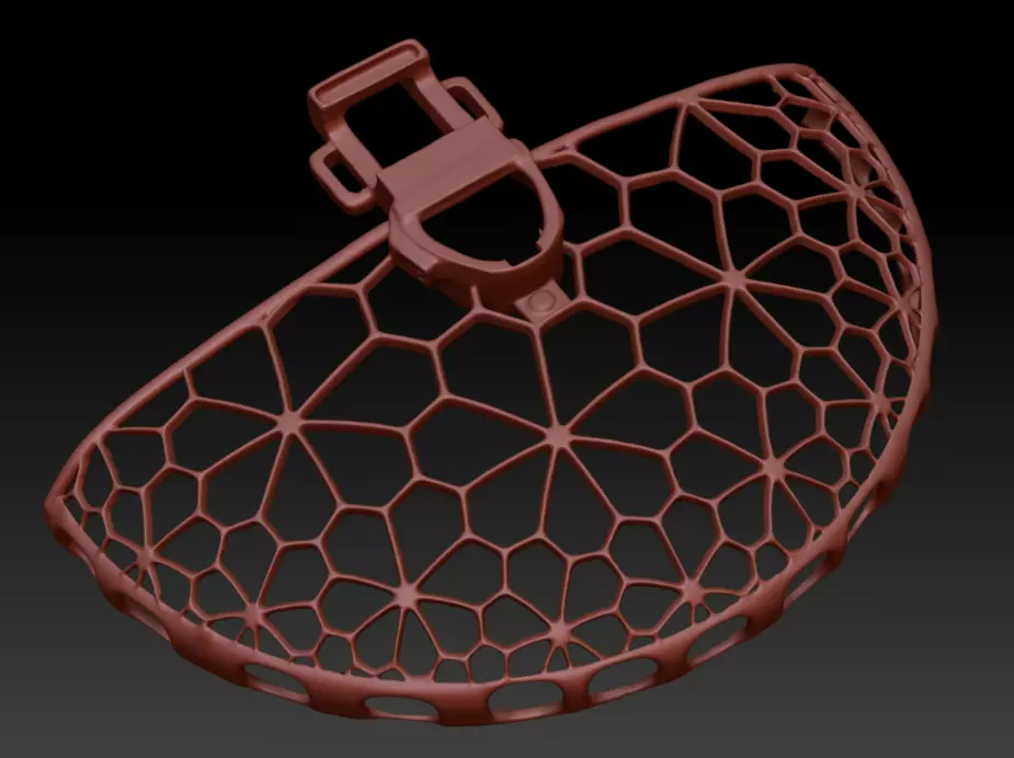 Voronoi Helix Protector 3D print model_8