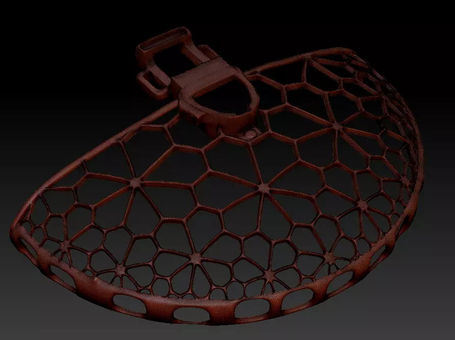 Voronoi Helix Protector 3D print model_13