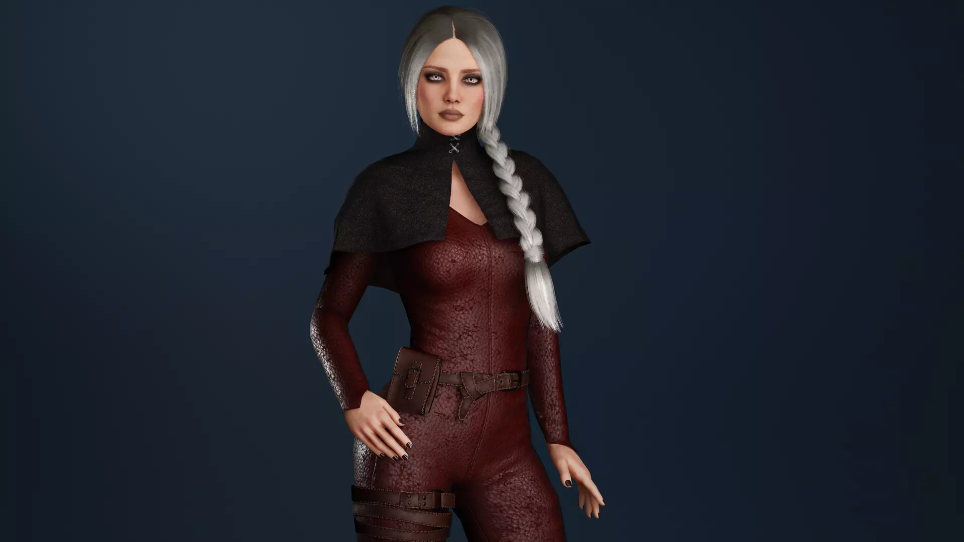 Rogue Low-poly 3D model_4