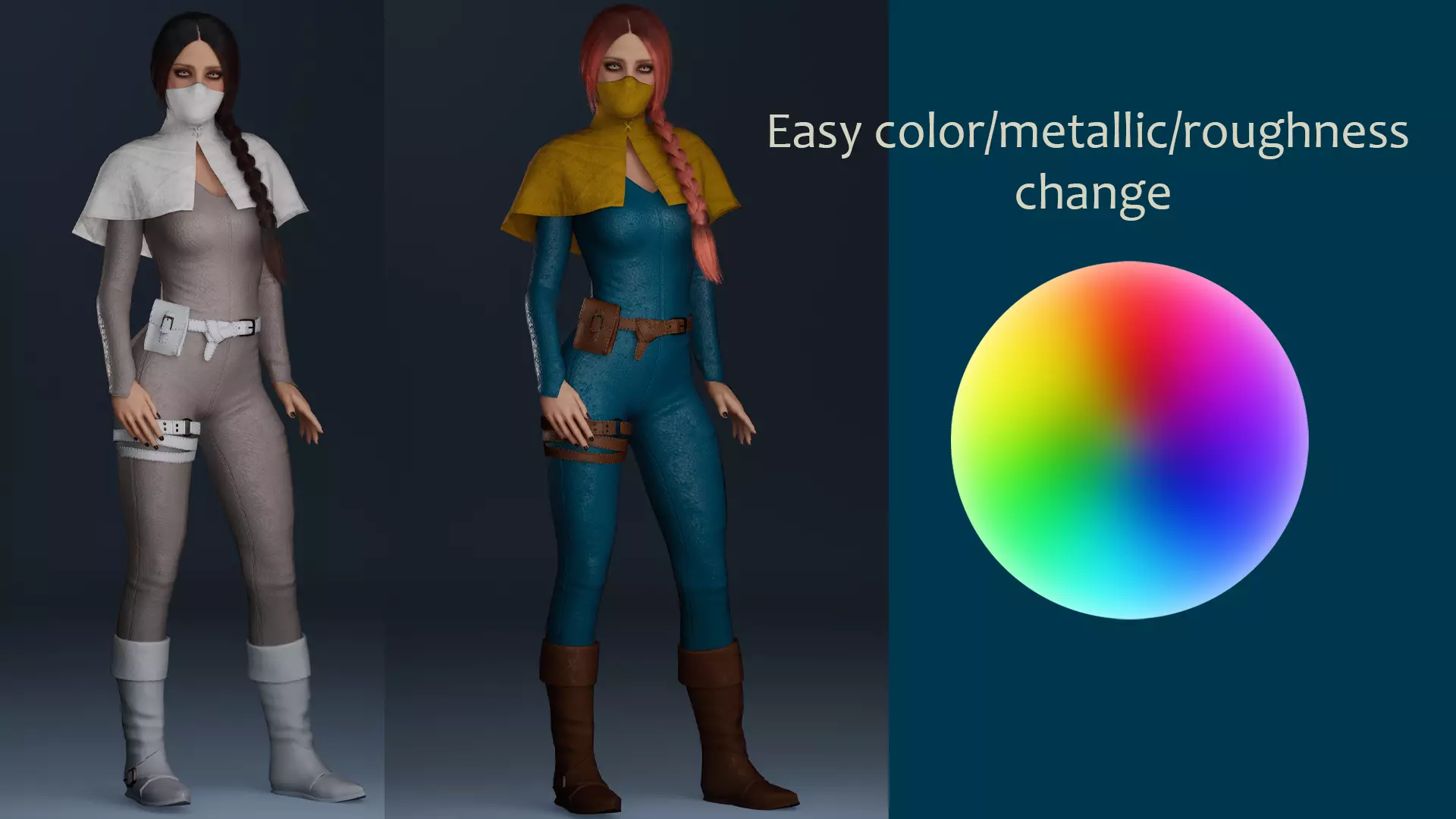 Rogue Low-poly 3D model_10