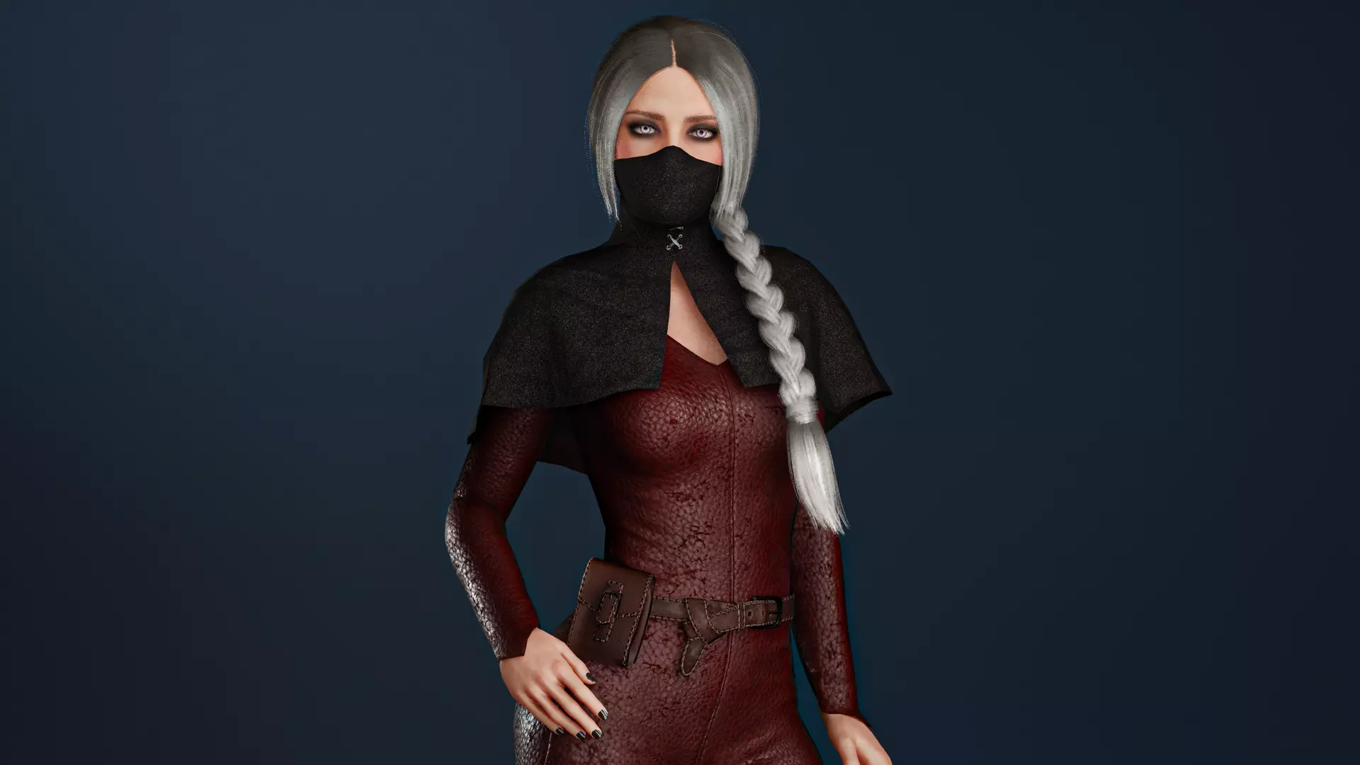 Rogue Low-poly 3D model_5