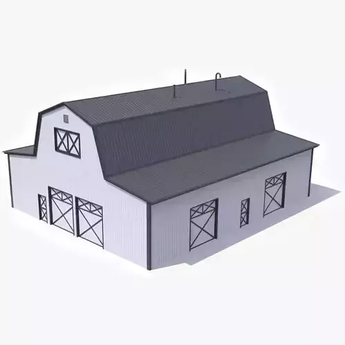 Farm Barn  19 PBR Low-poly 3D model