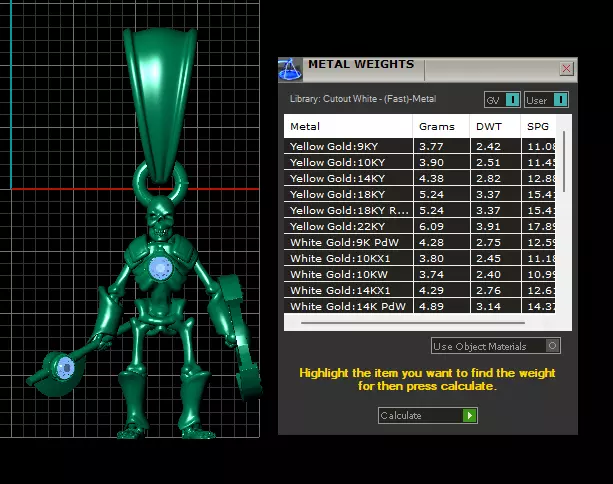 Skeleton Warrior Pendant 3D print model_6