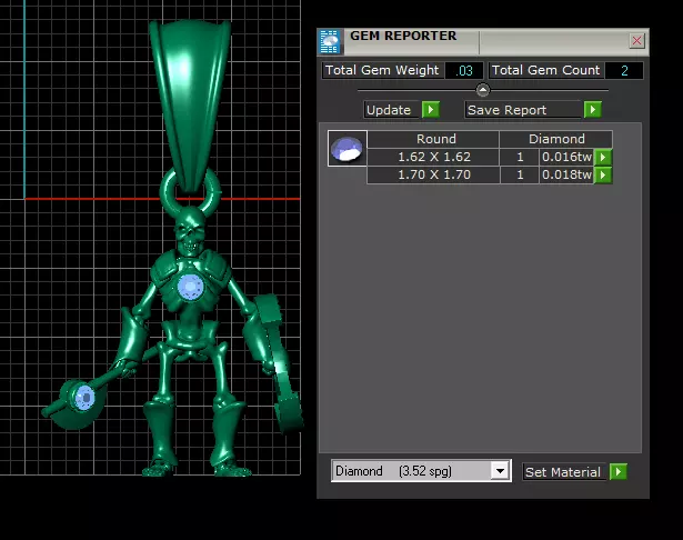 Skeleton Warrior Pendant 3D print model_5