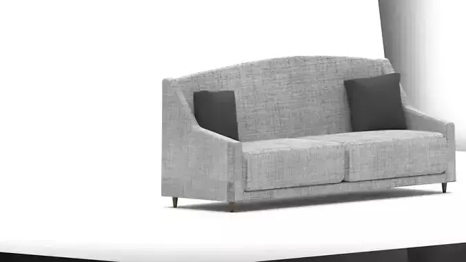 Modern 3-Seater Fabric Sofa with Cushions