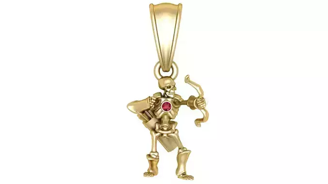 Skeleton Archer Pendant