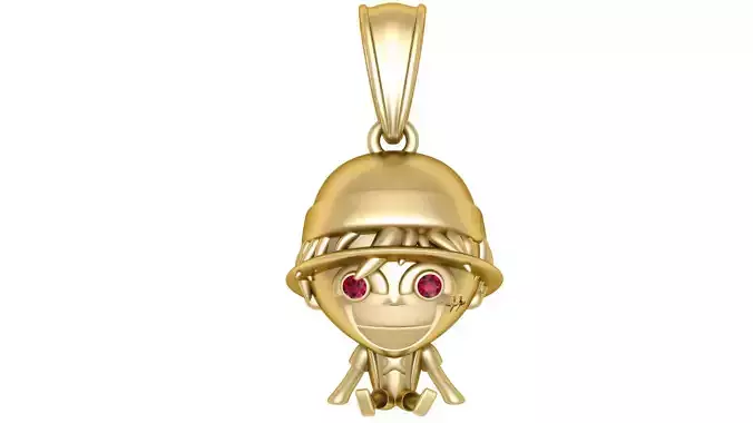 Smiling Anime Boy Pendant 