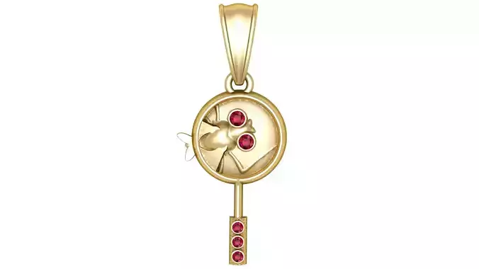 Fish Key Pendant Free 3D print model