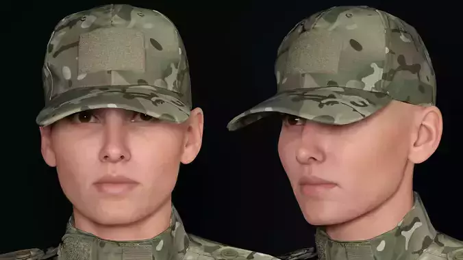 Tactical Cap UE5 and MetaHuman Ready 5 Colors and 4 LODs