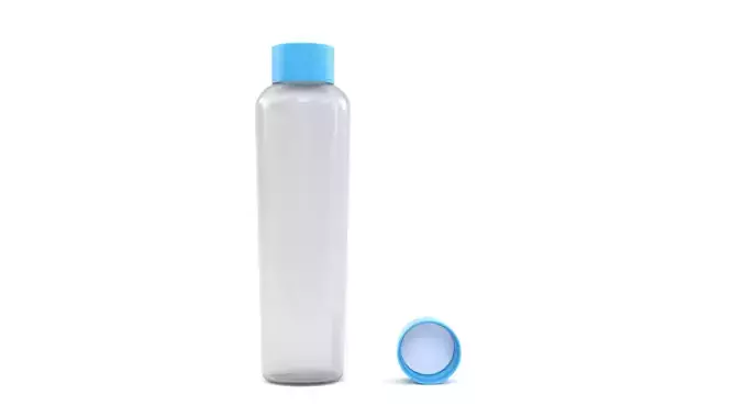  Frosted Clear Glass Bottles