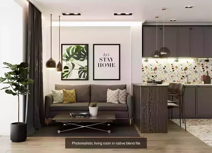 Interior bundle vol 2 by VIZFROMBLENDER 3D Model Collection 3D Model Pack 2