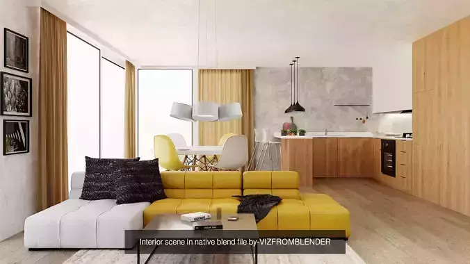 Interior bundle vol 2 by VIZFROMBLENDER 3D Model Collection 3D Model Pack 5