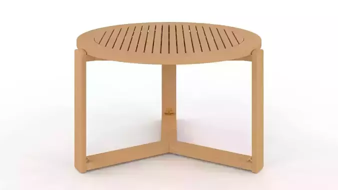 COFFEE TABLE BRAXTON NATURAL Low-poly 3D model