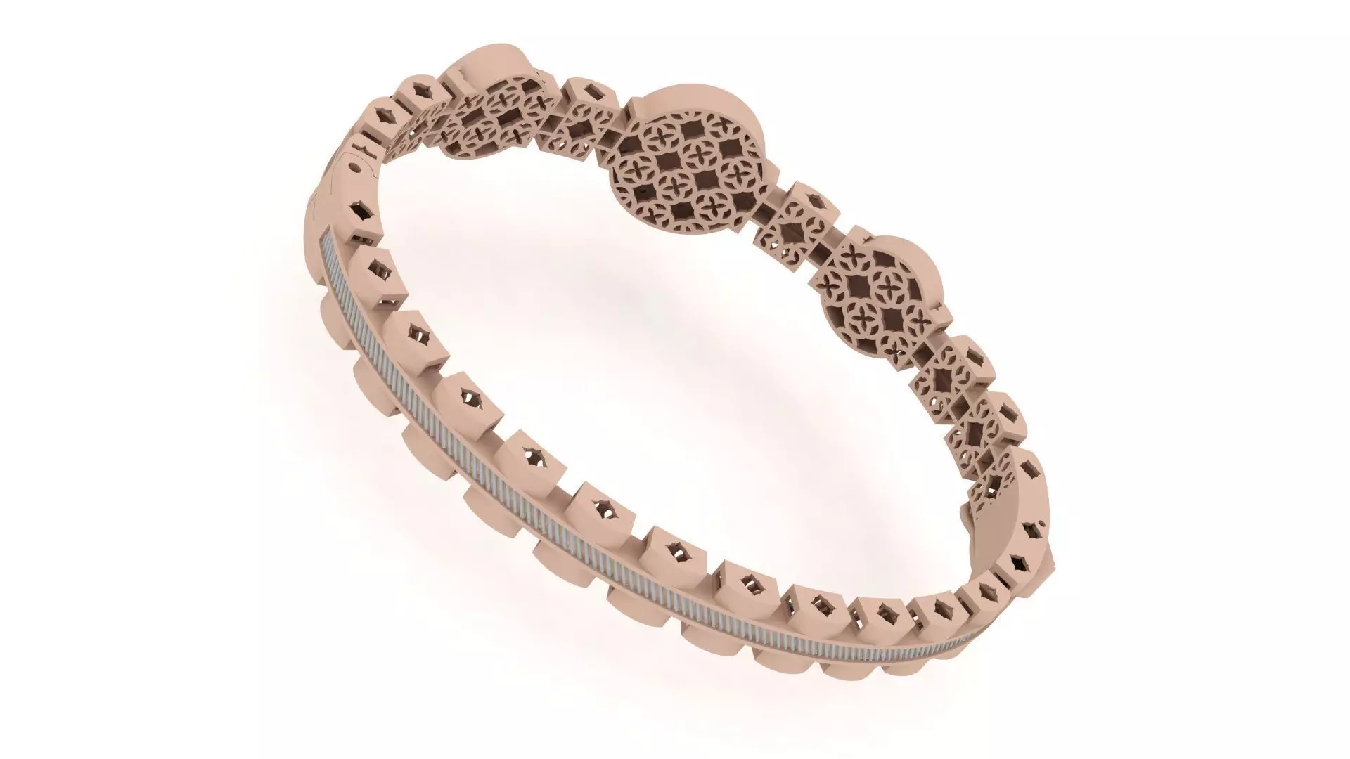 Luxury Rolex Bracelet 0057 - 3 size 3D print model_5