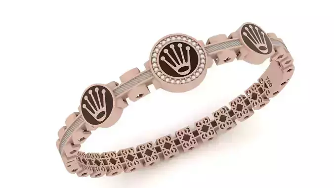 Luxury Rolex Bracelet 0057 - 3 size 3D print model