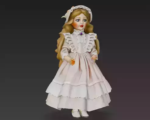Girl doll 3d model for 3D Printing