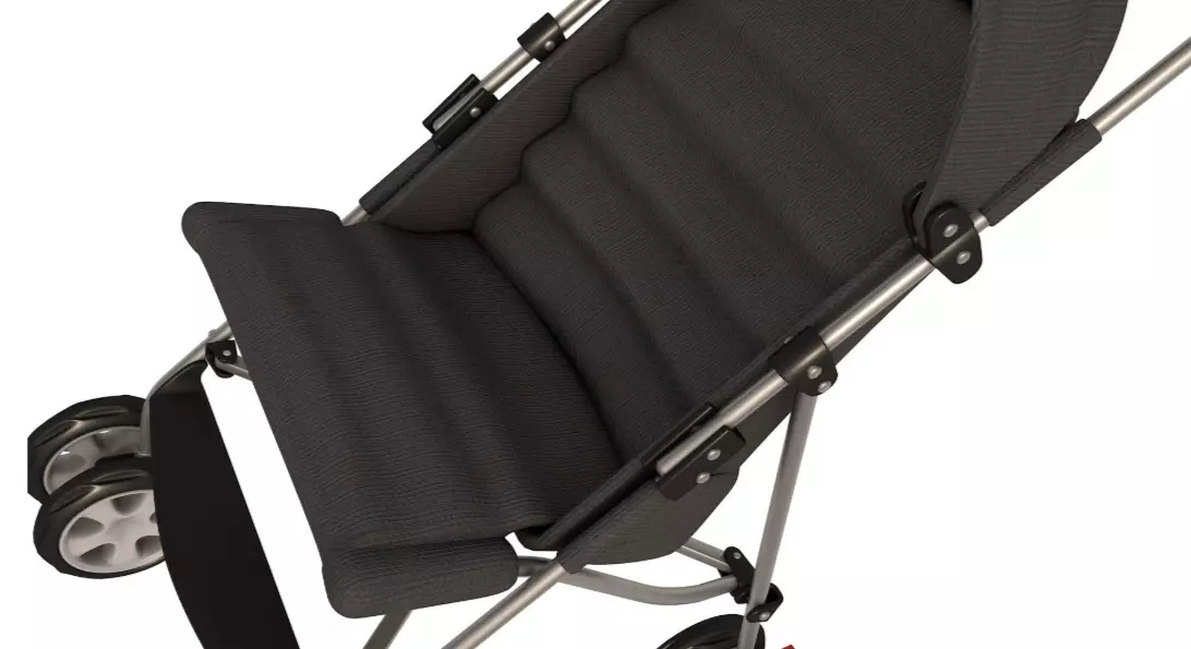 Baby Stroller 3D model_2