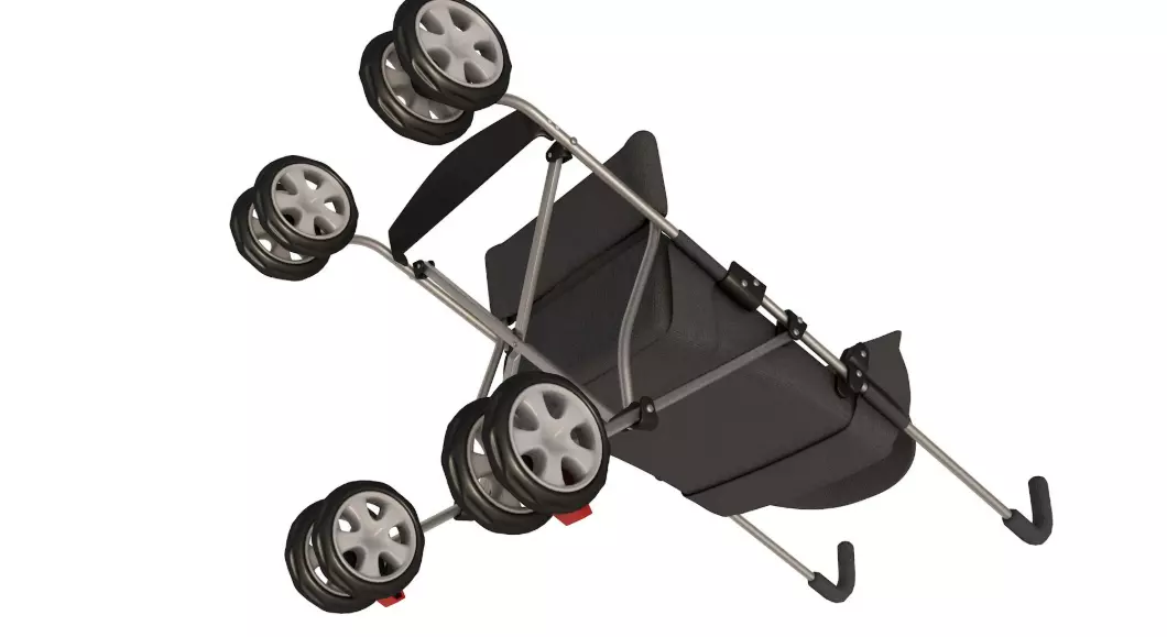 Baby Stroller 3D model_7