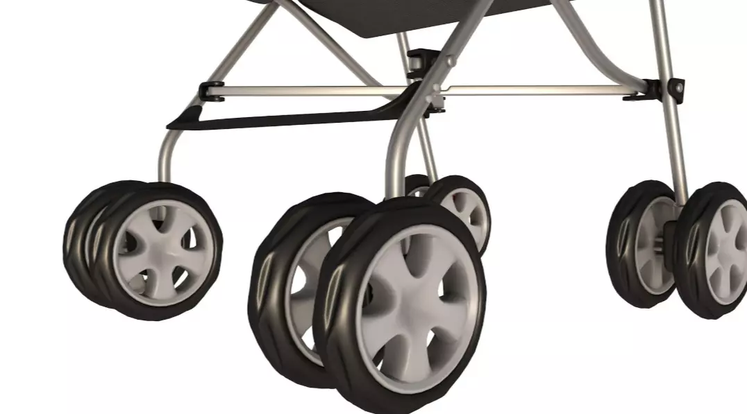 Baby Stroller 3D model_3