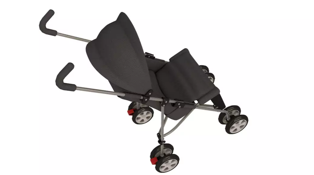 Baby Stroller 3D model_1