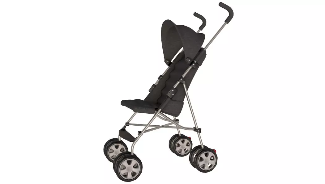 Baby Stroller 3D model_0