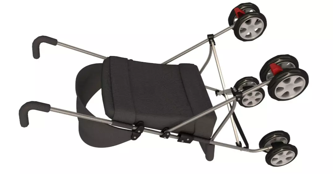 Baby Stroller 3D model_6