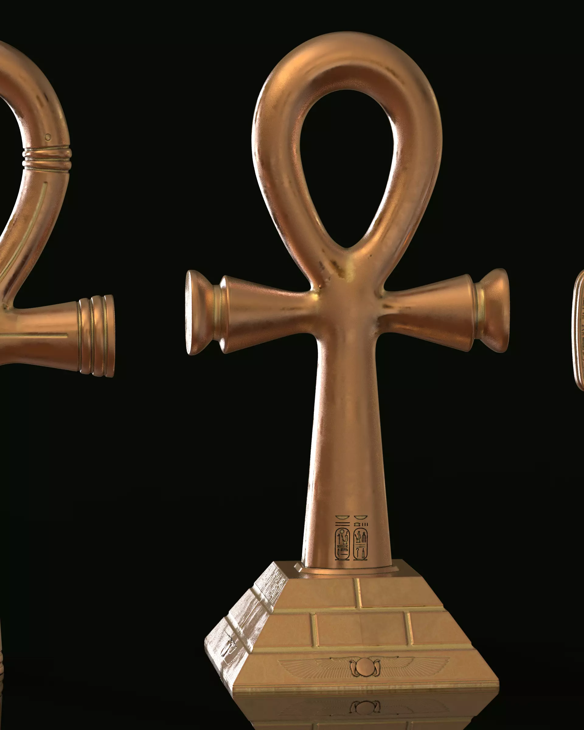 Egyptian Ankh Collection 3D print model_12