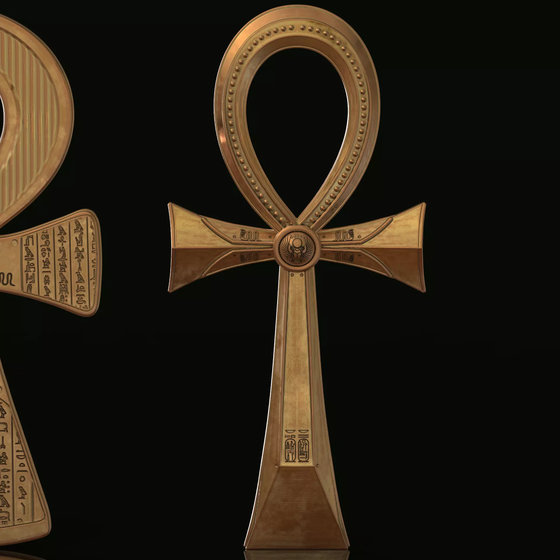 Egyptian Ankh Collection 3D print model_10