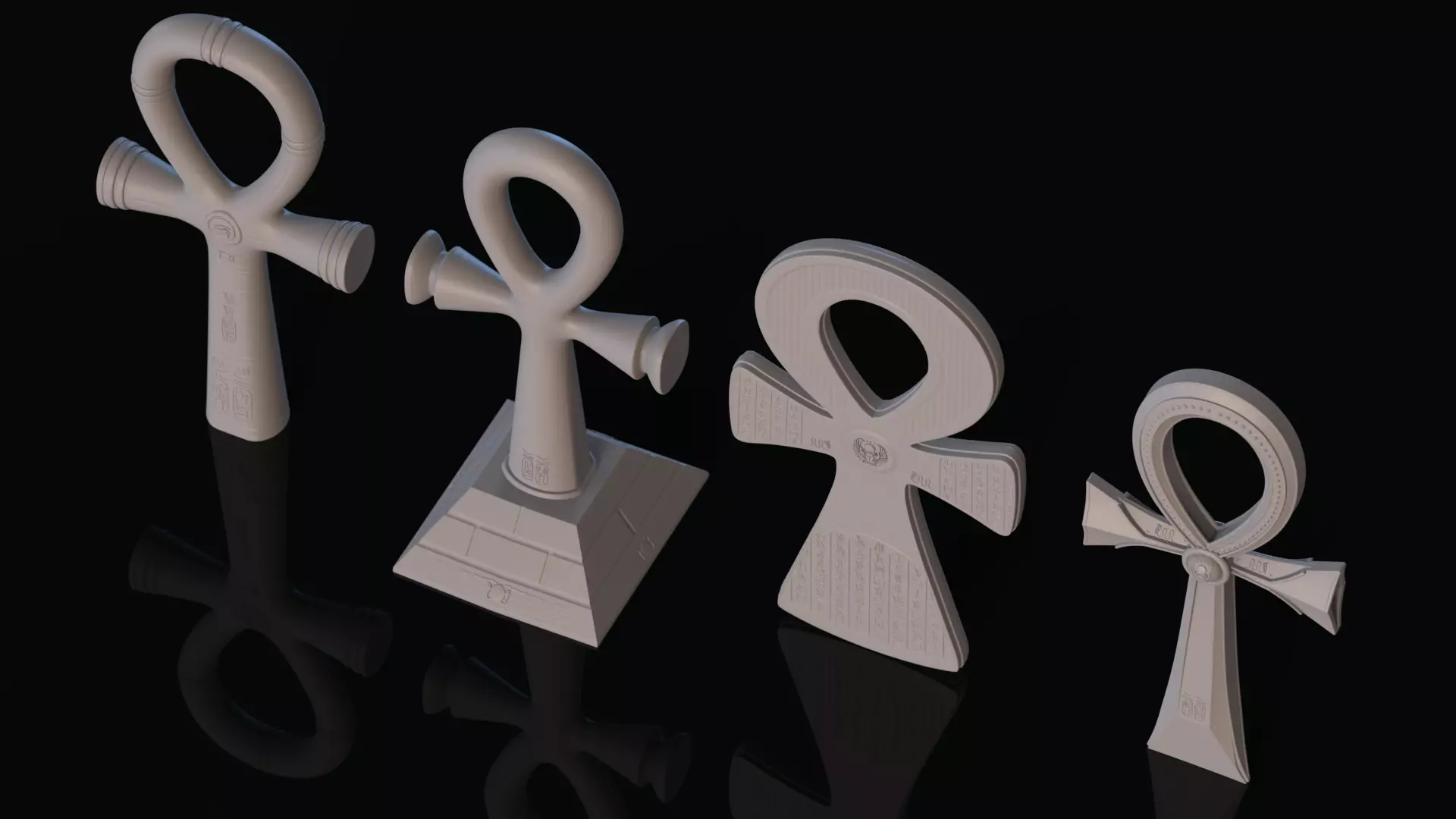 Egyptian Ankh Collection 3D print model_15