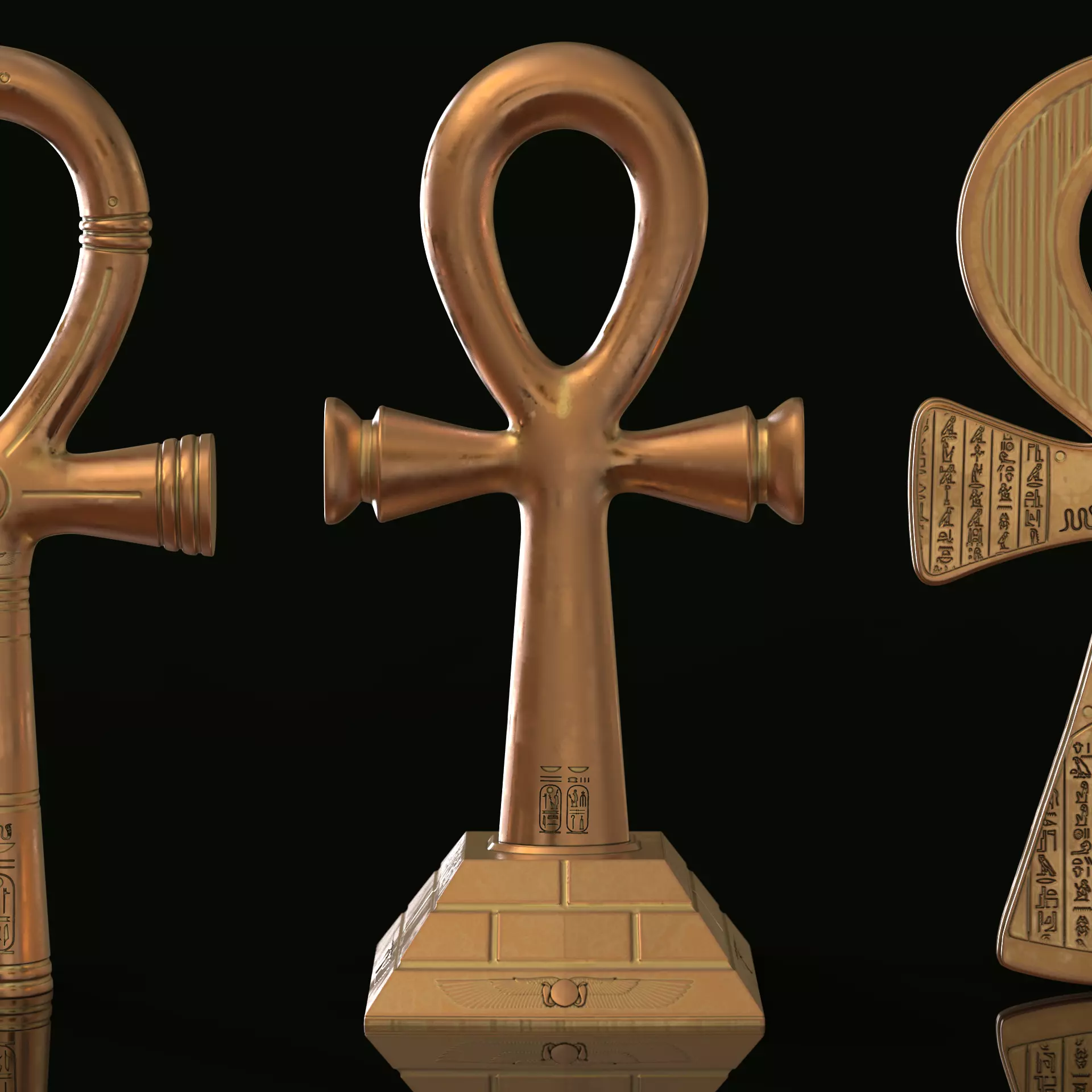 Egyptian Ankh Collection 3D print model_17