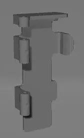 Mobius Battery Box Hinge v 01 3D print model_0