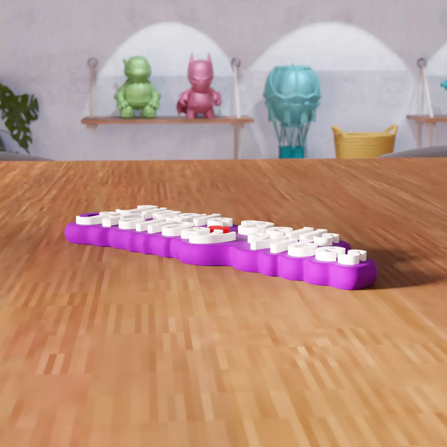 Jingle Bells Holiday Vibes Keychain - 459 3D print model_5