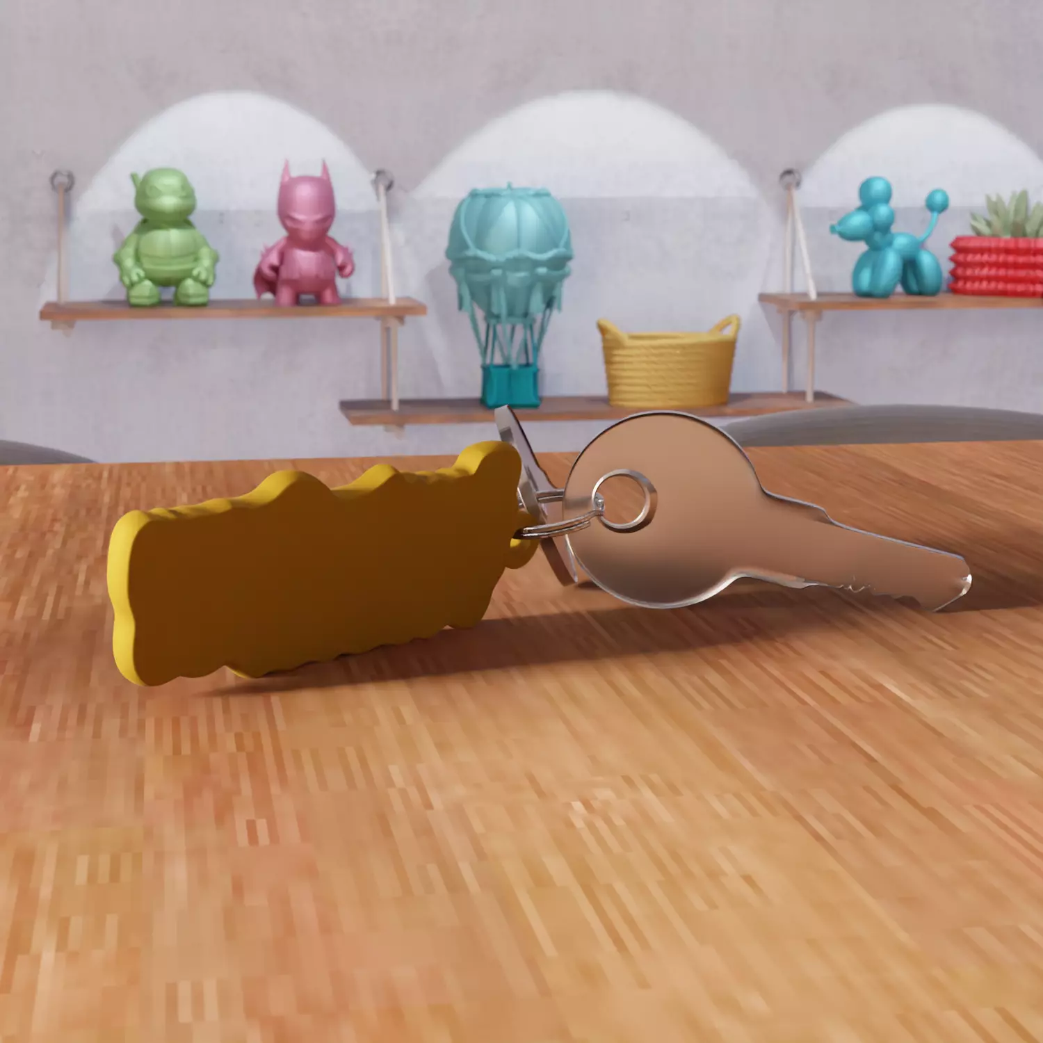 Santa Crew Forever Keychain - 461 3D print model_3