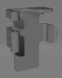 Mobius Rail Mount Hinge Lid ABS 3D print model